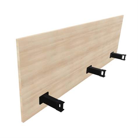 SQart Trennwand für Schreibtisch, farbe Akazie, l x h: 1600 mm x 380 mm - Nowy Styl Group