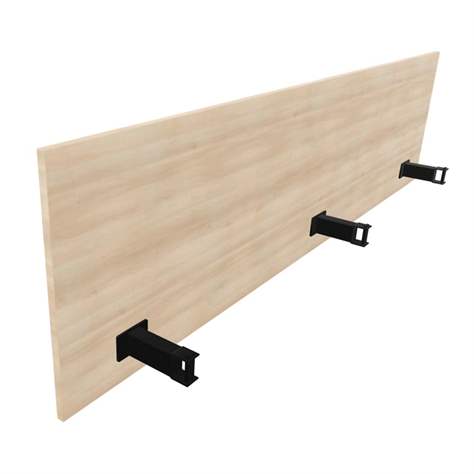 SQart Trennwand für Schreibtisch, farbe Akazie, l x h: 2000 mm x 380 mm - Nowy Styl Group