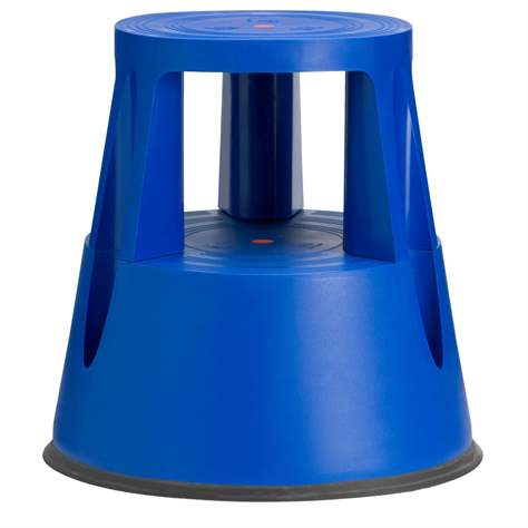 bis 150 kg 410 mm Höhe Blau Rollhocker Kunststoff Kunststoffrollhocker 