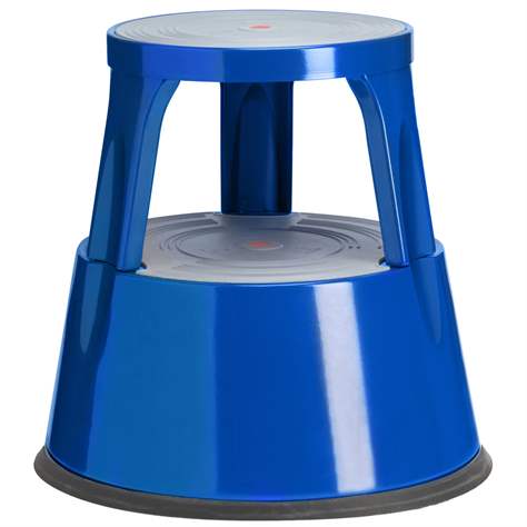 Rollhocker aus Stahlblech, Traglast 150 kg, Farbe blau - TWINCO Solution ApS