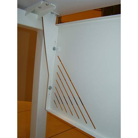 Perforierte Rückwand STEEL, Lichtgrau, 1446x330 mm - Malow - Bild5