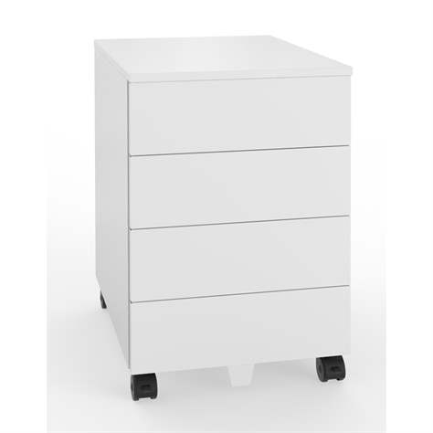 Schubladencontainer STEEL, 4 Schubladen, Lichtgrau RAL7035 - Malow - Bild4