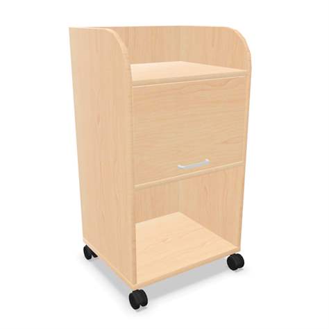 Caddy-Schrank fahrbar, Farbe Ahorn, H x B x T: 1030 x 550 x 470 mm - Nowy Styl Group