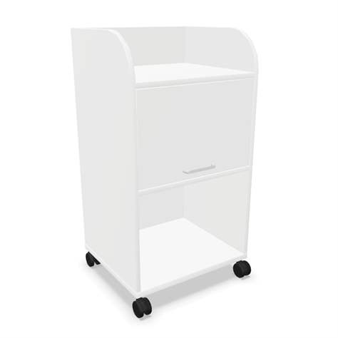 Caddy-Schrank fahrbar, Farbe weiß, H x B x T: 1030 x 550 x 470 mm - Nowy Styl Group