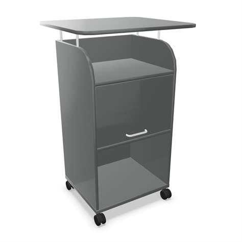 Caddy-Schrank fahrbar mit Arbeitsplatte 708 x 630 mm, Farbe Dunkelgrau, H: 1135 mm - Nowy Styl Group