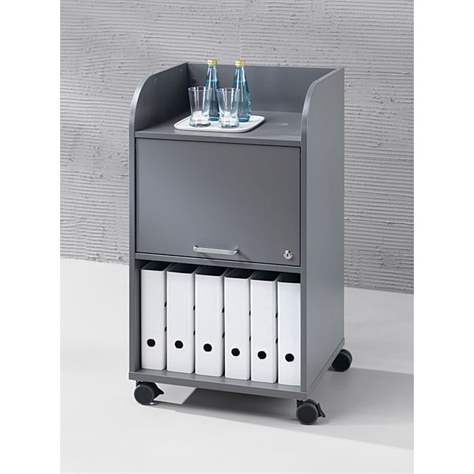 Caddy-Schrank fahrbar, Farbe Akazie, H x B x T: 1030 x 550 x 470 mm - Nowy Styl Group - Bild2