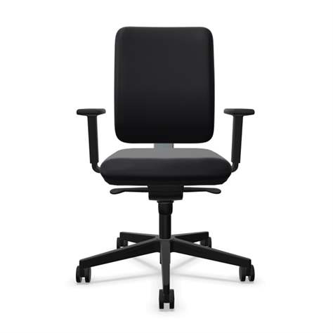 Bürodrehstuhl GARTA, Rahmenkonstruktion schwarz, Stoffbezug schwarz - Nowy Styl Group