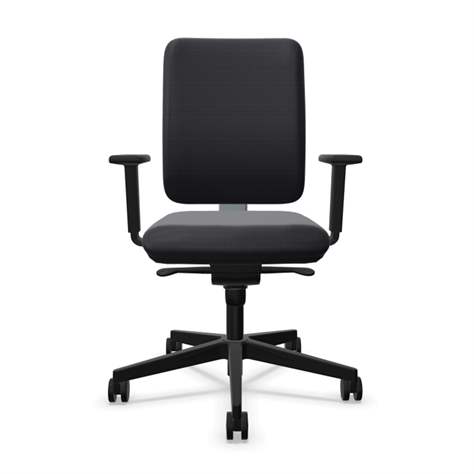 Bürodrehstuhl GARTA, Rahmenkonstruktion schwarz, Stoffbezug Anthrazit - Nowy Styl Group