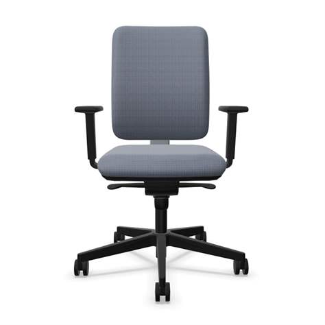 Bürodrehstuhl GARTA, Rahmenkonstruktion schwarz, Stoffbezug Grau - Nowy Styl Group