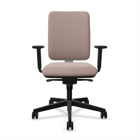 Bürodrehstuhl GARTA, Rahmenkonstruktion schwarz, Stoffbezug Beige - Nowy Styl Group