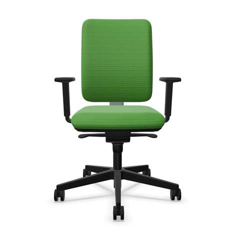 Bürodrehstuhl GARTA, Rahmenkonstruktion schwarz, Stoffbezug Grün - Nowy Styl Group