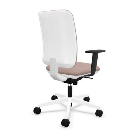 Bürodrehstuhl GARTA, Rahmenkonstruktion weiß, Stoffbezug Beige - Nowy Styl Group - Bild2
