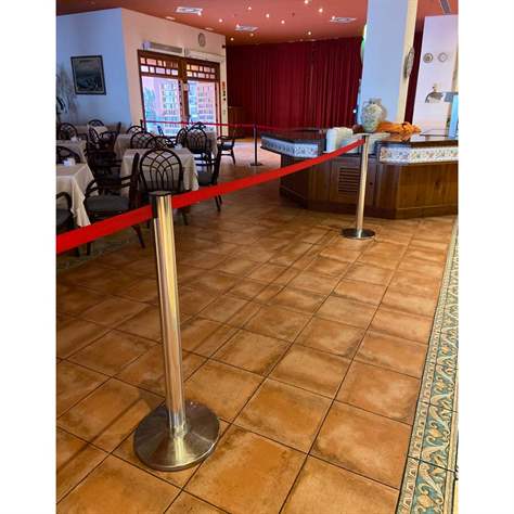 Zahrazovací sloupek se samonavíjecím popruhem 2 m, žlutý - TWINCO Solution ApS - obrázek2