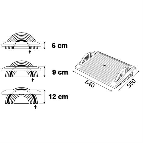 Fußstütze aus Kunststoff, stufenlos verstellbar - TWINCO Solution ApS - Bild2