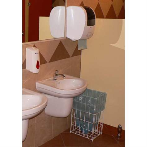 Drátěný koš, objem 47 l, 340 x 540 x 260 mm, nerez ocel - obrázek2