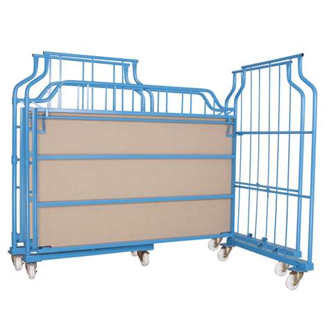 Stapelbox UNIVERSAL-Corlette, fahrbar, Maschen 500x260 mm, LxTxH: 2000 x 1150 x 1850 mm - Bild2