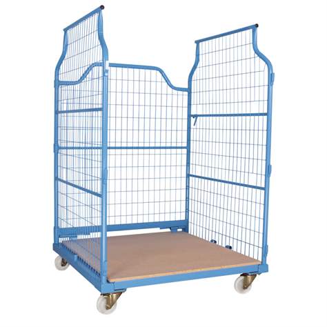 Container stivuibil tip boxcontainer UNIVERSAL Corlette, mobil, ochiuri 100x50, LxlxI: 1200 x 1850 x 1150 mm