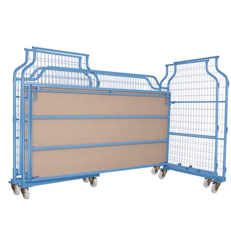 Stapelbox UNIVERSAL-Corlette, fahrbar, Maschen 100x50, LxTxH: 2400 x 1150 x 1850 mm - Bild2