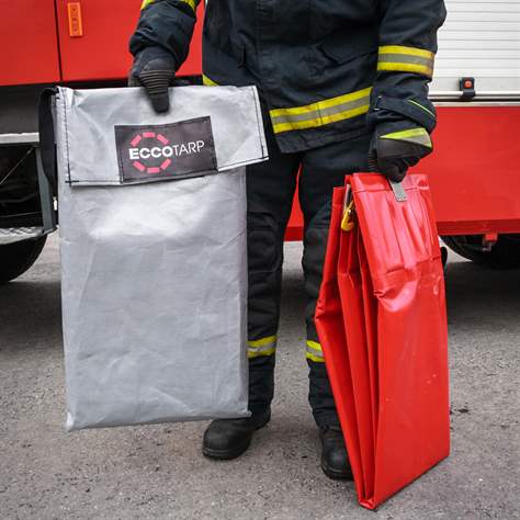 Multifunktions-Faltwanne, aus PVC, Auffangvolumen 900 l, 1500x1500x425 mm, mit Tragtasche - Metal Arsenal Trade s.r.o. - Bild3