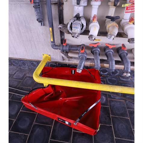 Multifunktions-Faltwanne, aus PVC, Auffangvolumen 900 l, 1500x1500x425 mm, mit Tragtasche - Metal Arsenal Trade s.r.o. - Bild5