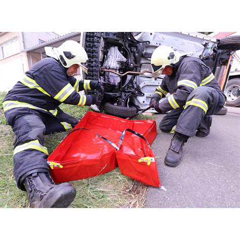 Multifunktions-Faltwanne, aus PVC, Auffangvolumen 900 l, 1500x1500x425 mm, mit Tragtasche - Metal Arsenal Trade s.r.o. - Bild6