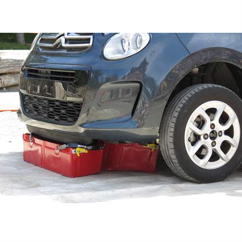 Multifunktions-Faltwanne, aus PVC, Auffangvolumen 900 l, 1500x1500x425 mm, mit Tragtasche - Metal Arsenal Trade s.r.o. - Bild11