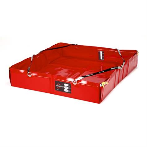 Multifunktions-Faltwanne, aus PVC, Auffangvolumen 175 l, 1000x1000x200 mm, mit Tragtasche - Metal Arsenal Trade s.r.o.