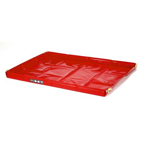 Faltbare Leckagewanne, aus PVC, Auffangvolumen 50 l, 1240x840x70 mm, mit Tragtasche - Metal Arsenal Trade s.r.o.