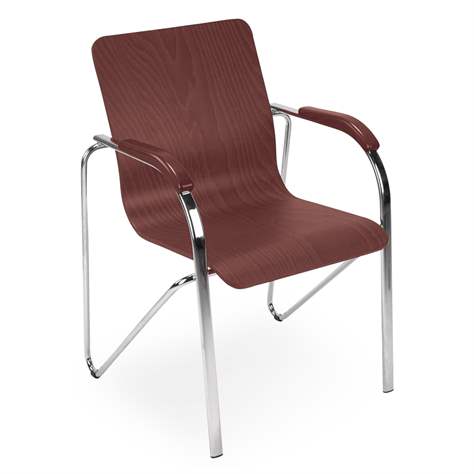 Besucher-Sessel SAMBA WOOD, palisander - Nowy Styl Group