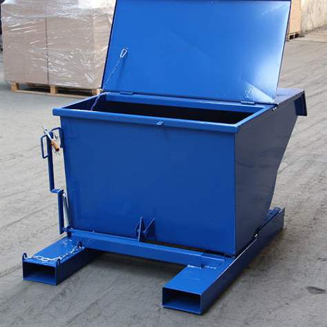 Klappdeckel für Kippbehälter 600 l, in der Farbe des Behälters - Bild2