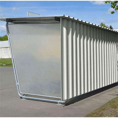 Perete lateral (umplutură pentru cadru) pentru acoperitoare biciclete - placă din poliester neted transparent natural - WSM - Walter Solbach Metallbau GmbH - imagine2