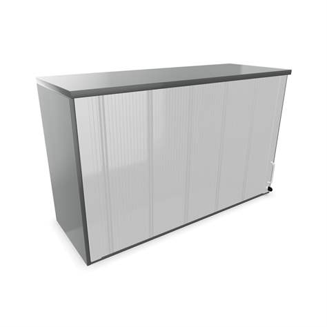 Büroschrank - Lamellentür,Anbau H x B x T: 740 x 1200 x 445 mm, Farbe Dunkelgrau - Nowy Styl Group