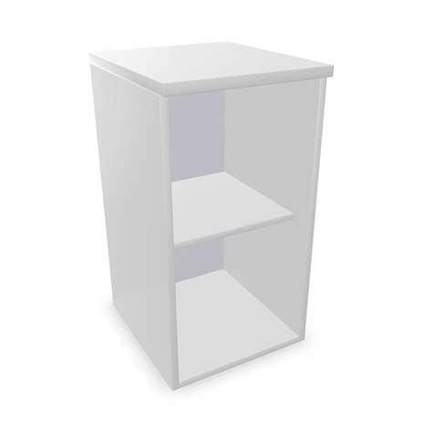 Büroschrank - Regal,Anbau, H x B x T: 740 x 400 x 445 mm, Farbe Lichtgrau - Nowy Styl Group