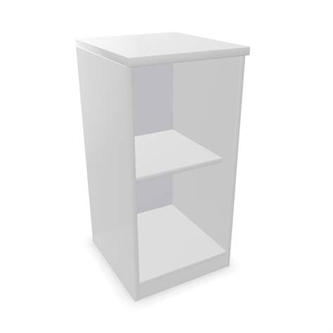 Büroschrank - Regal, H x B x T: 825 x 400 x 445 mm, Farbe Lichtgrau - Nowy Styl Group