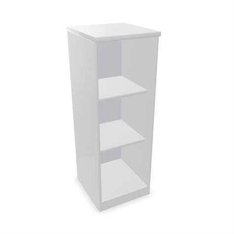 Büroschrank - Regal, H x B x T: 1155 x 400 x 445 mm, Farbe Lichtgrau - Nowy Styl Group