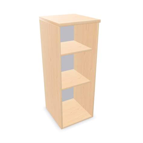 Kancelářská skříň - regál, nástavec, v x š x h: 1070 x 400 x 445 mm, barva javor - Nowy Styl Group