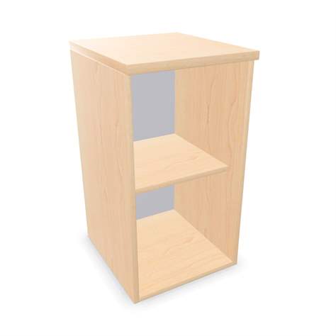 Kancelářská skříň - regál, nástavec, v x š x h: 740 x 400 x 445 mm, barva javor - Nowy Styl Group