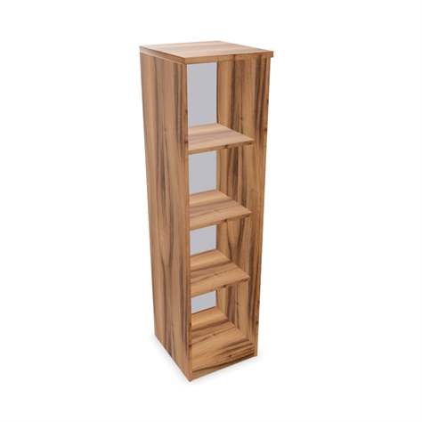 Büroschrank - Regal, H x B x T: 1545 x 400 x 445 mm, Farbe Nussbaum - Nowy Styl Group