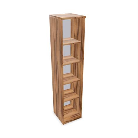 Büroschrank - Regal, H x B x T: 1895 x 400 x 445 mm, Farbe Nussbaum - Nowy Styl Group