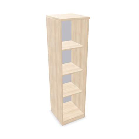 Büroschrank - Regal, H x B x T:1545 x 400 x 445 mm, Farbe Akazie - Nowy Styl Group