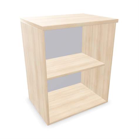 Kancelářská skříň - regál, nástavec, v x š x h: 740 x 600 x 445 mm, barva akácie - Nowy Styl Group