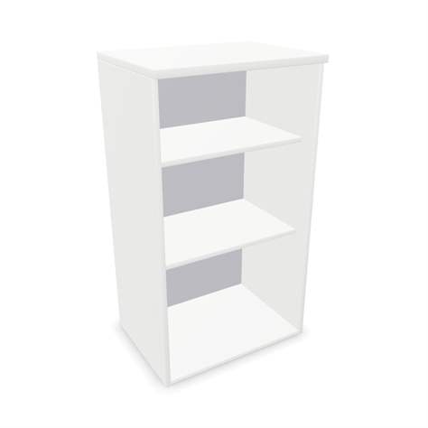 Kancelářská skříň - regál, nástavec, v x š x h: 1070 x 600 x 445 mm, barva bílá - Nowy Styl Group