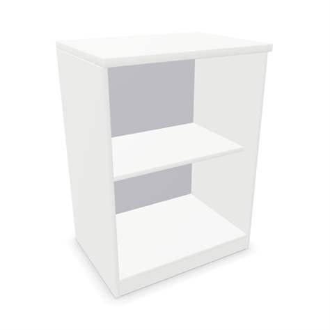 Kancelářská skříň - regál, v x š x h: 825 x 600 x 445 mm, barva bílá - Nowy Styl Group