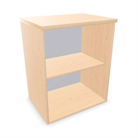 Kancelářská skříň - regál, nástavec, v x š x h: 740 x 600 x 445 mm, barva javor - Nowy Styl Group