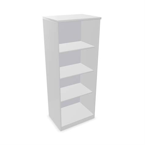 Büroschrank - Regal, H x B x T: 1545 x 600 x 445 mm, Farbe Lichtgrau - Nowy Styl Group