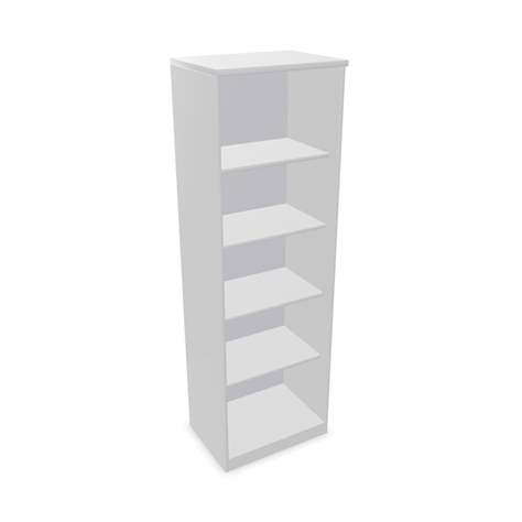 Büroschrank - Regal, H x B x T: 1895 x 600 x 445 mm, Farbe Lichtgrau - Nowy Styl Group