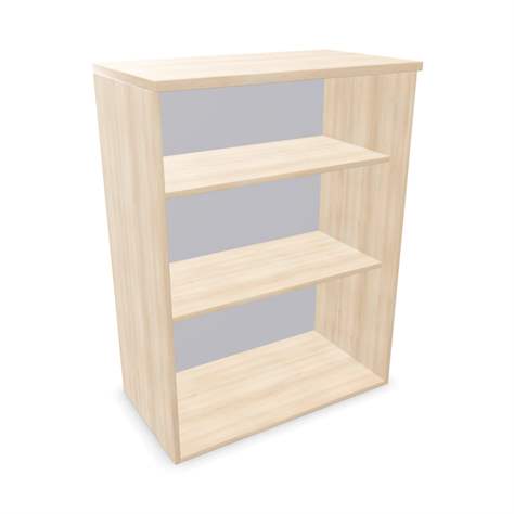 Kancelářská skříň - regál, nástavec, v x š x h: 1070 x 800 x 445 mm, barva akácie - Nowy Styl Group