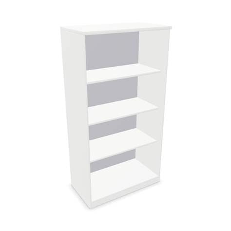 Büroschrank - Regal, H x B x T: 1545 x 800 x 445 mm, Farbe Weiß - Nowy Styl Group