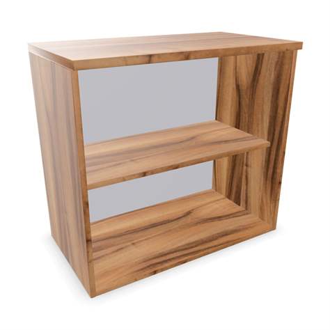 Büroschrank - Regal, Anbau, H x B x T: 740 x 800 x 445 mm, Farbe Nussbaum - Nowy Styl Group