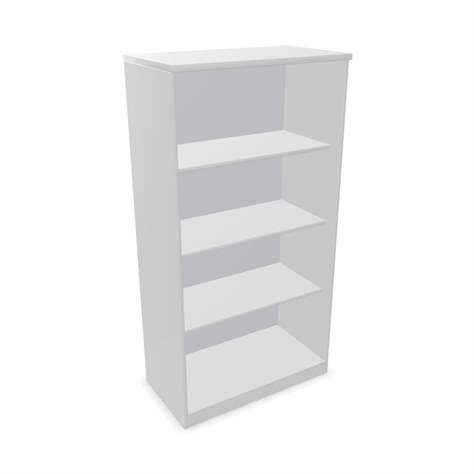 Büroschrank - Regal, H x B x T: 1545 x 800 x 445 mm, Farbe Lichtgrau - Nowy Styl Group